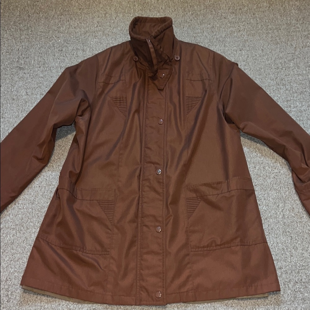 Vintage Women's Brown Spring and Fall Jacket Size 14